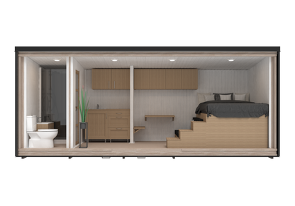 Anneks 2.3m x 5.9m - Isoleret i fyrretræ | LUKSUSVILDMARKSBAD.DK