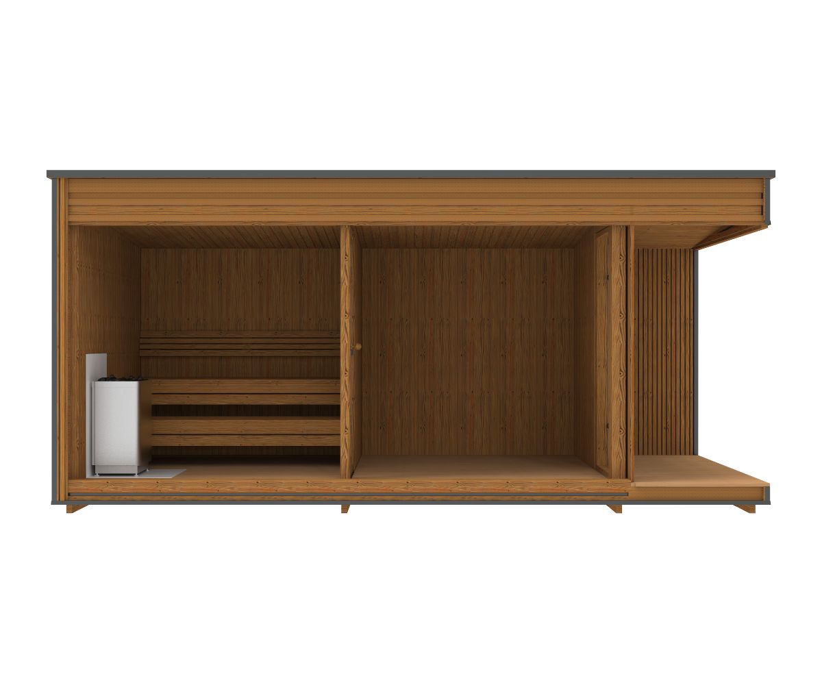 Luksus Sauna Grand - 2,3x5,4 meter