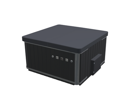 EL-opvarmet Vildmarksbad Standard - firkantet